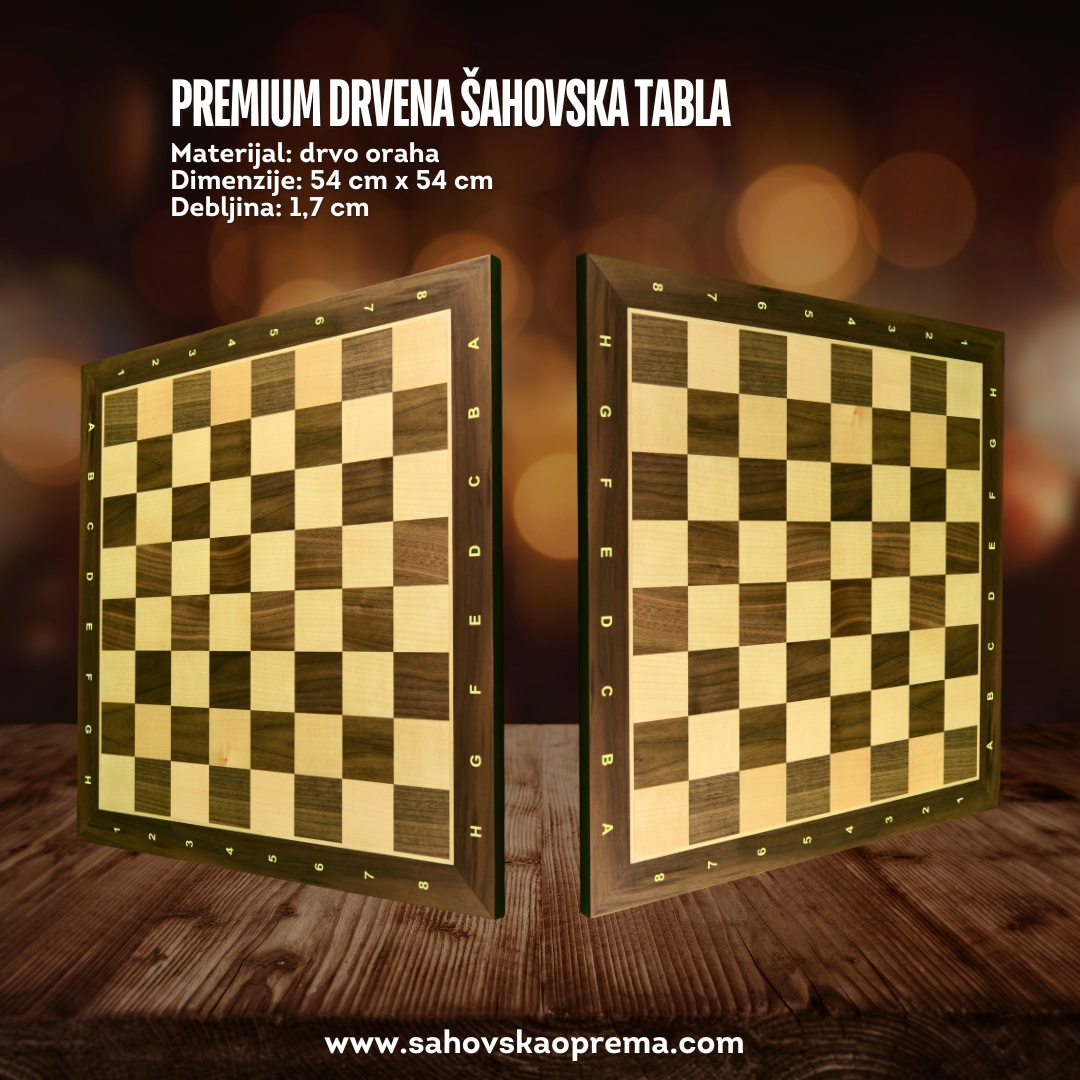 PREMIUM Drvena šahovska tabla 135KM