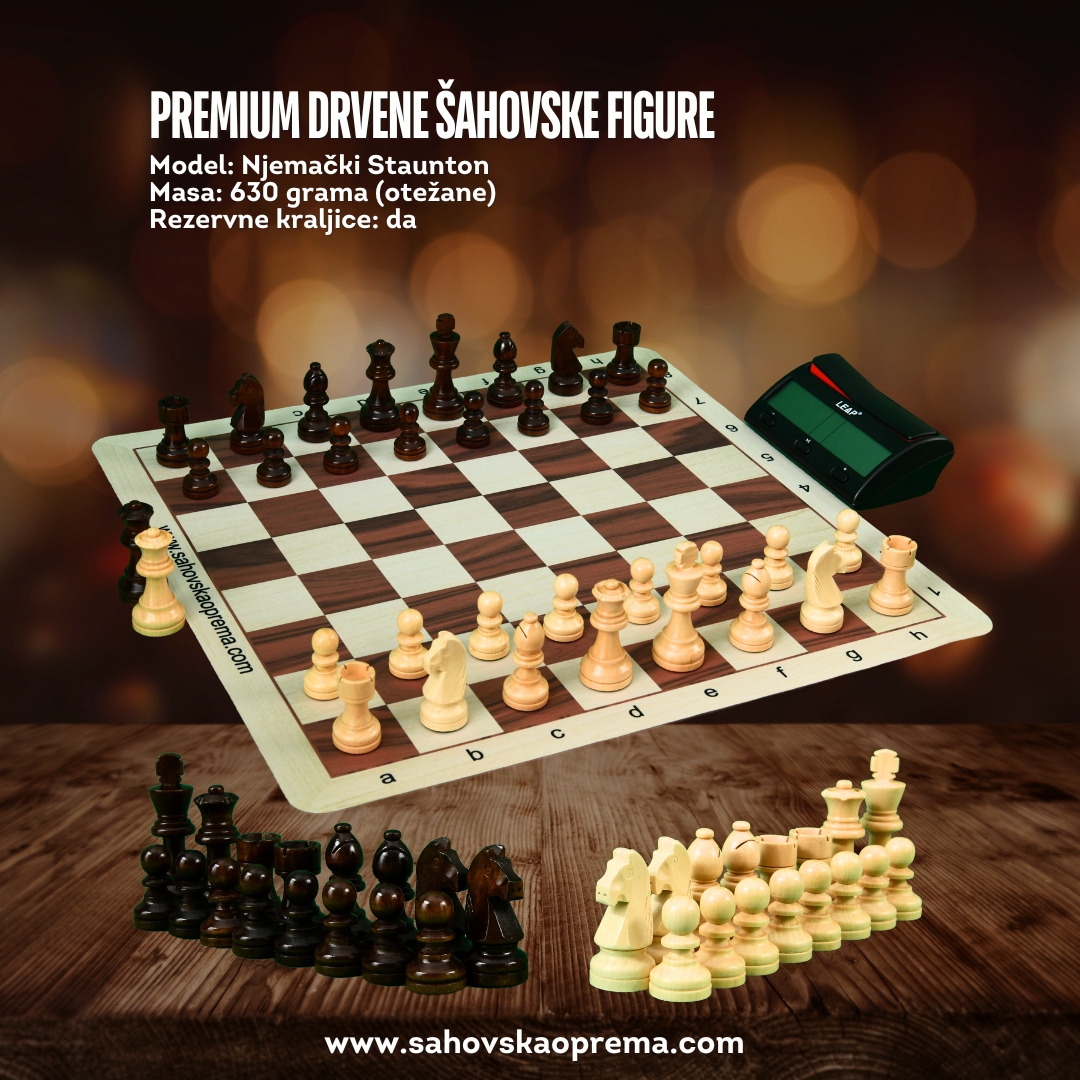 PREMIUM Drvene šahovske figure 70KM